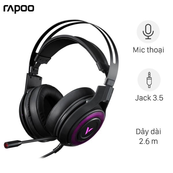 Tai nghe Over-ear Gaming Rapoo VH520C Đen